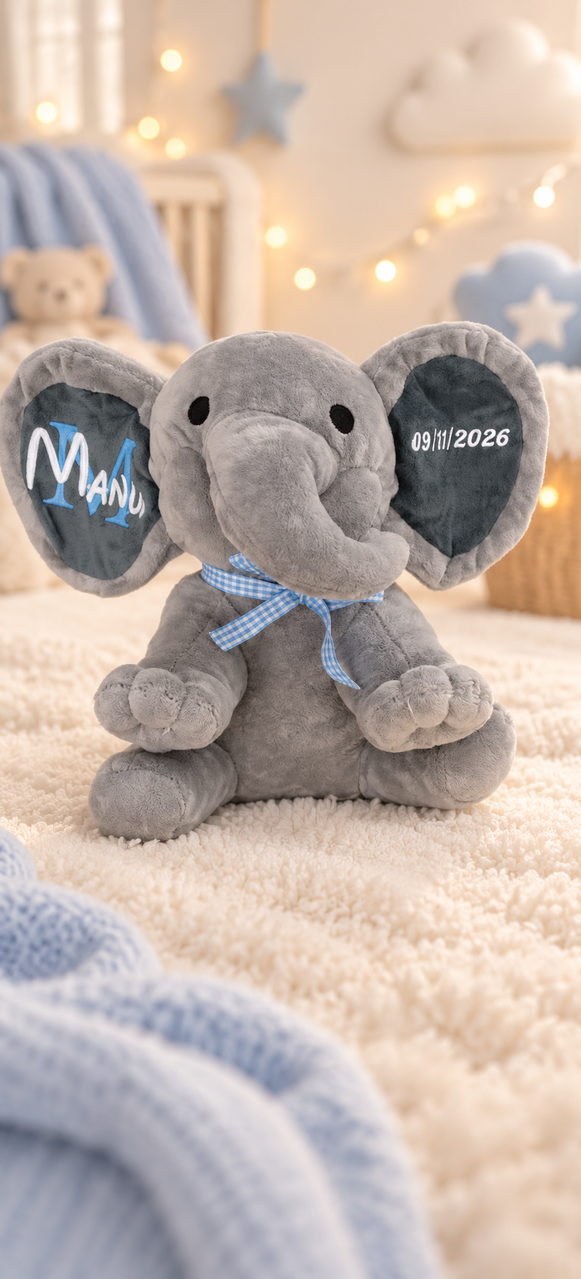 Peluche de bebé personalizado